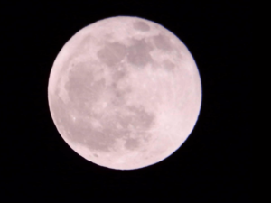 オラクＰルカード開封浄化法・満月を撮影した写真