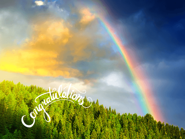 オラクルカード自然を象徴する意味・虹を撮影した写真