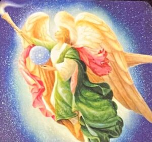 大天使オラクルカード・大天使ラファエルのメッセージ「エンジェルセラピー」のたいまつの写真